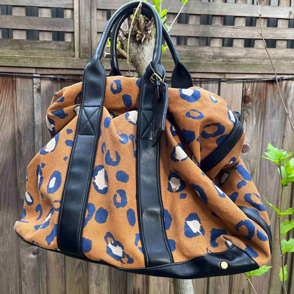 3.1 Phillip Lim Leopard Print Drawstring Carryall Bag